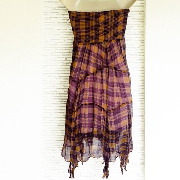 Free People Intimately Strapless Smocked Tube Boho Chic Maxi Dress/Top - Picture 4 of 15